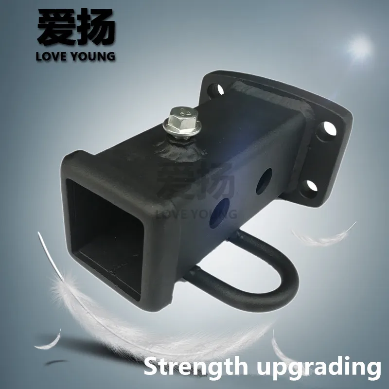 Steel High Strength Vehicle Trailer Hitch Receiver With Steel Ring Tow