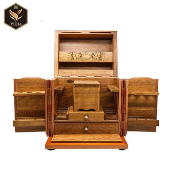 18 Pipes Display Large Capacity Rosewood Tobacco Pipe Box Cabinet