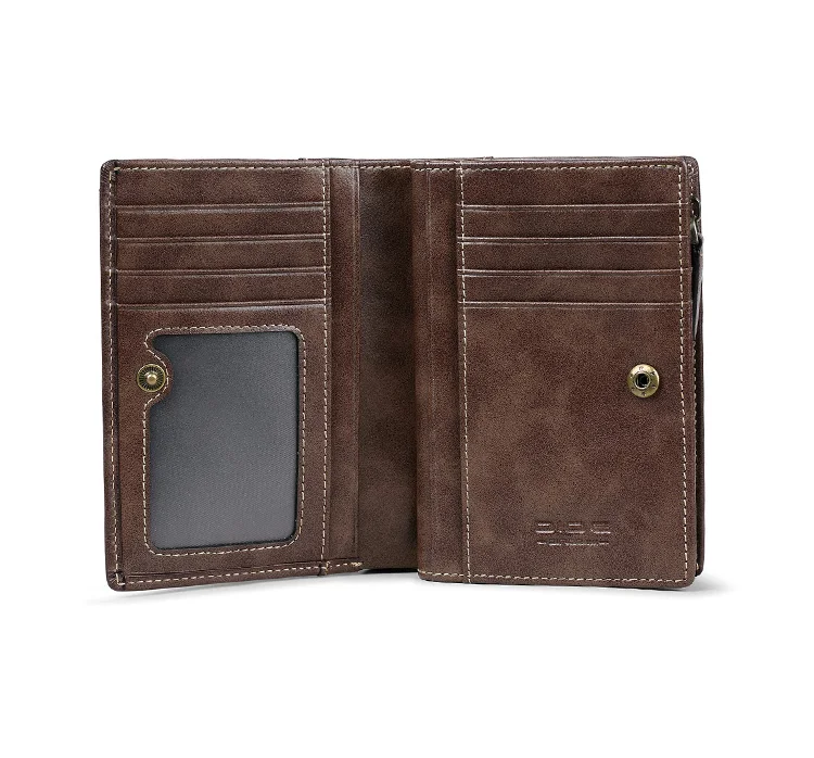 DIDE Waterproof Design Card Holder Genuine Leather Wallet Men Large Capacity Wallet New Design