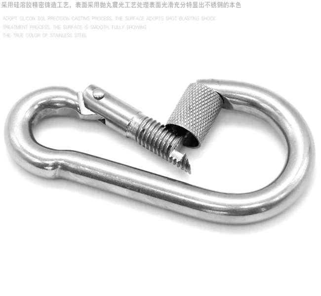 AISI 304 stainless steel safety spring snap hook safety hook, View