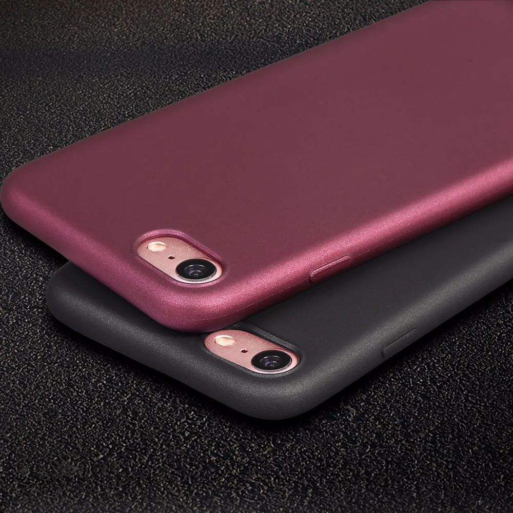 

X-Level Popular TPU Mobile Phone Case for iphone 7 Cover for iPhone 7 plus, Gold;black and red wine