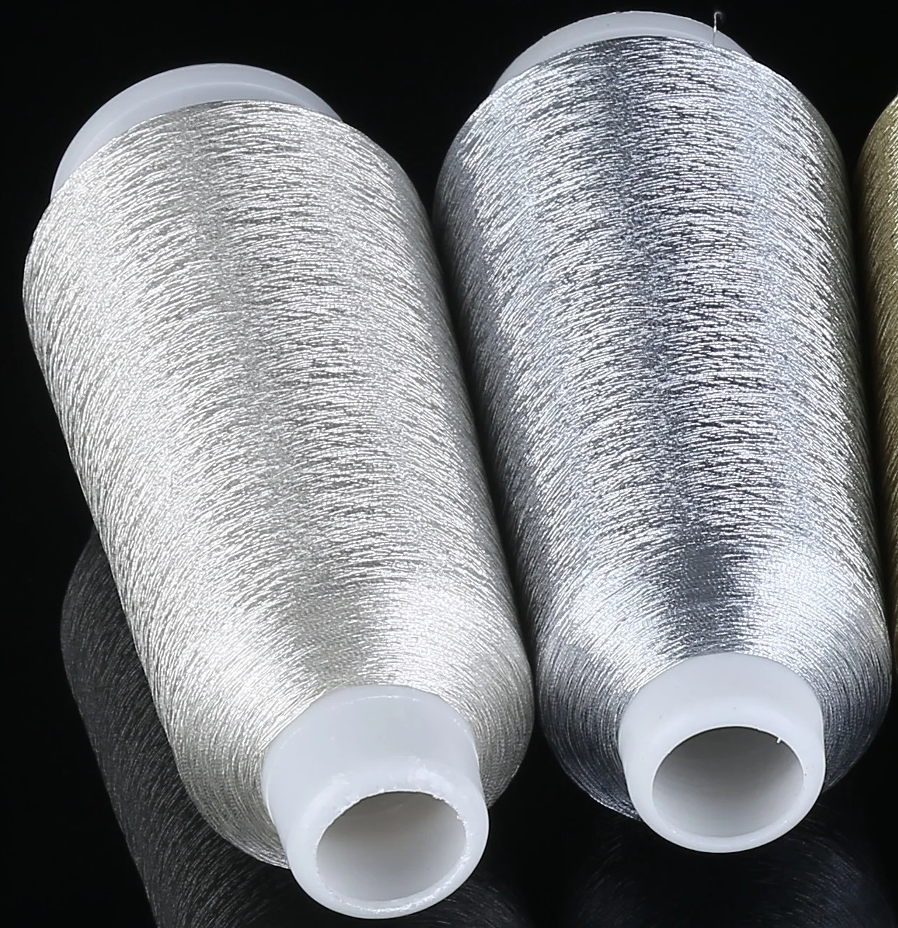 
silver embroidery metallic thread pure silver sari metallic yarn 