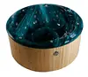 2019 new hot sell European style US balboa system luxury garden massage outdoor spa round bathtub whirlpool