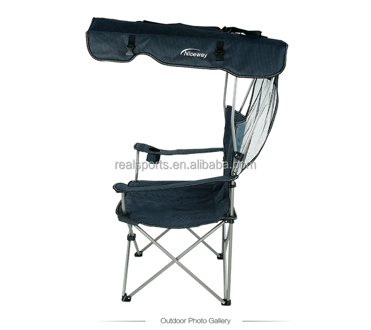 Canopy Folding Camping Chair Portable Beach Chair With Sunshade
