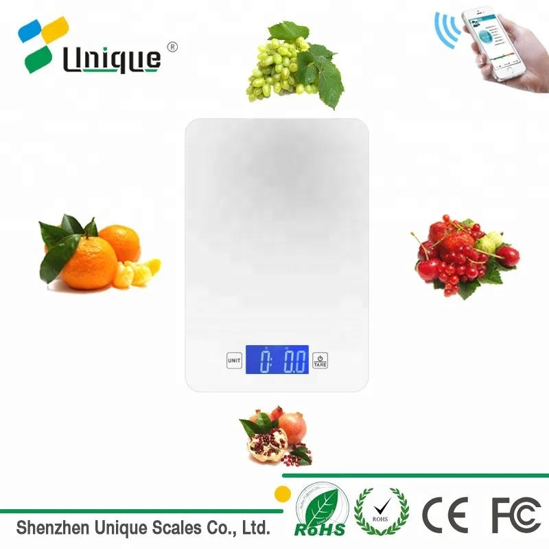 
Glass platform Smart nutrition food scale kitchen food nutrition scale 