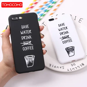 TOMOCOMO Coffee Cool Quote Funny Words Soft TPU Silicone Matte Case For iPhone 6 6S 5 5S SE 8 8Plus X 7 7Plus