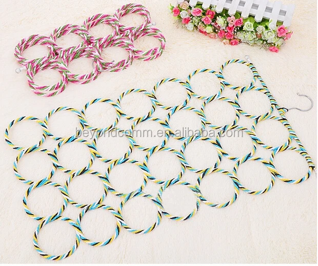 

Foldable 28 rings rope scarf hanger