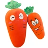 Expression of a big carrot pillow doll