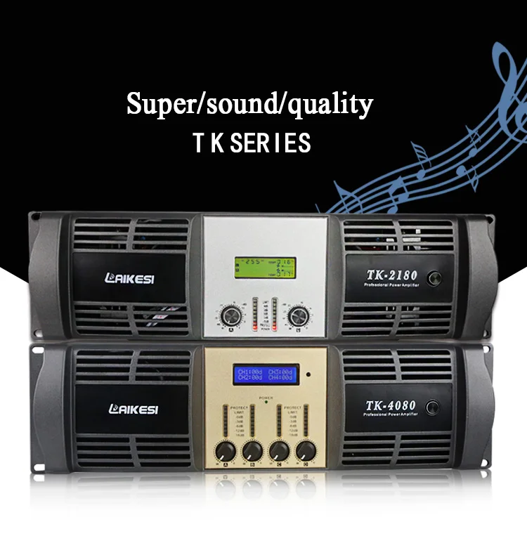 Amplificador de potencia de audio de alta calidad con alta potencia de equipo de sonido de audio profesional