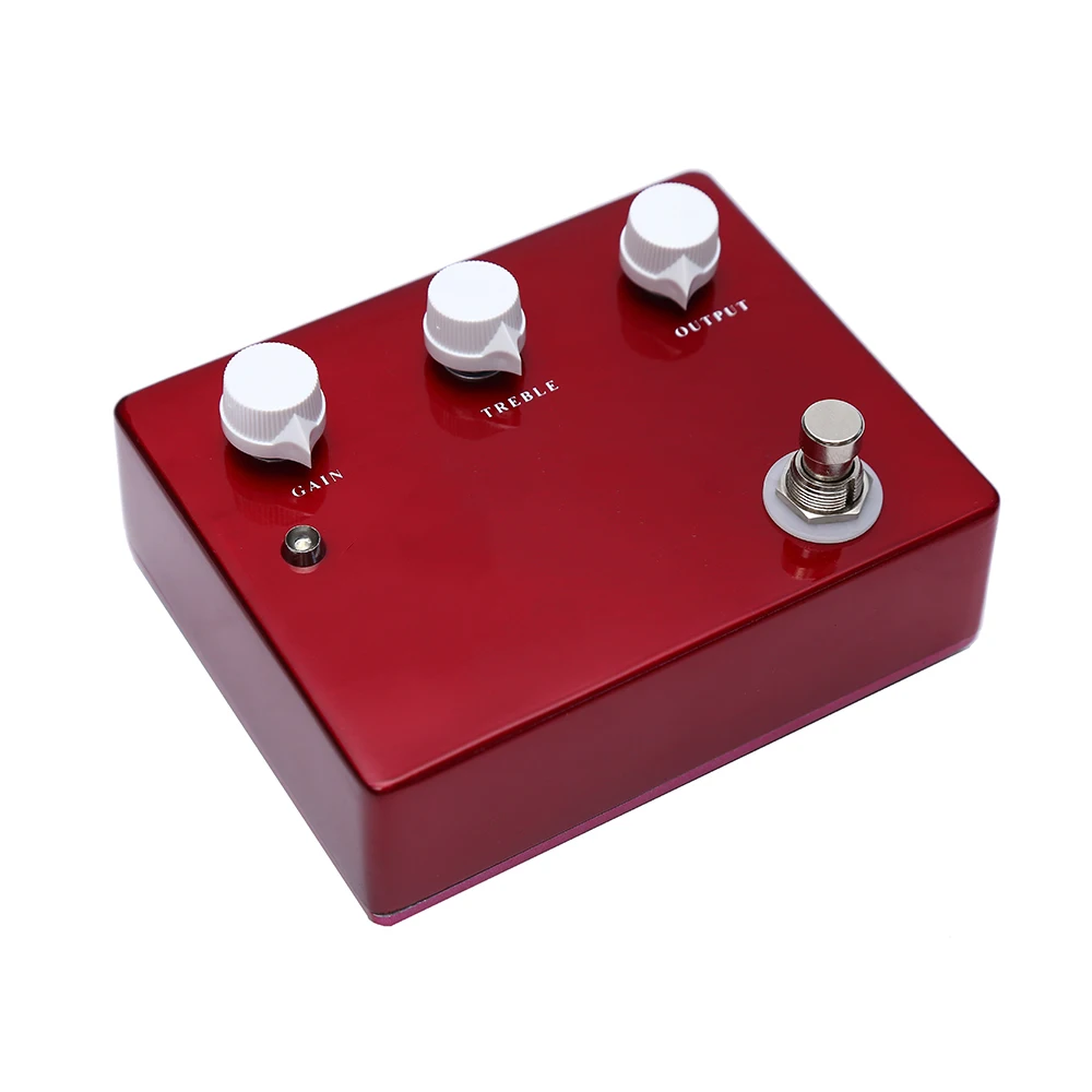 

Without Logo Red Color Klon Drive Pedal Guitar Handmade Ture Bypass Overdrive Effects Pedal Musical Instrument Accessories
