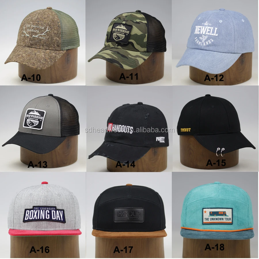 High Quality Embroidery Mesh Back Custom Curved Brim Cork Trucker Hat