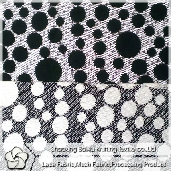 polka dot lace fabric