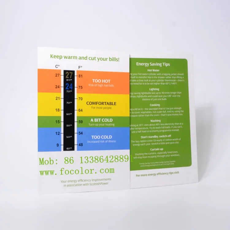 Green Baby Room Digital Thermometer Paper Card Buy Indoor Thermometer