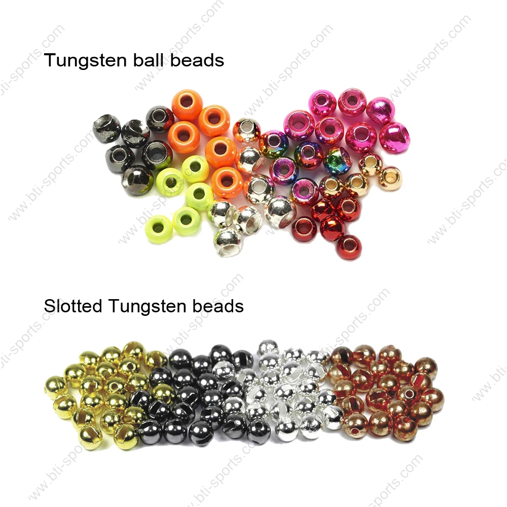 5//32 in black nickel Slotted Tungsten Beads // 3.8 mm