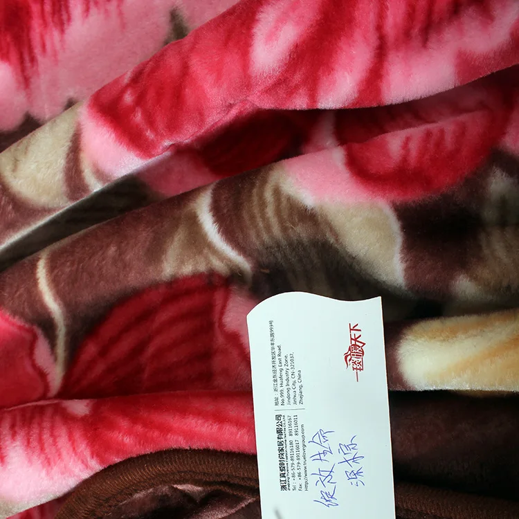 Wholesale Original Solaron Korean Blanket Thick Mink Plush Queen Size Rose Licensed New Buy