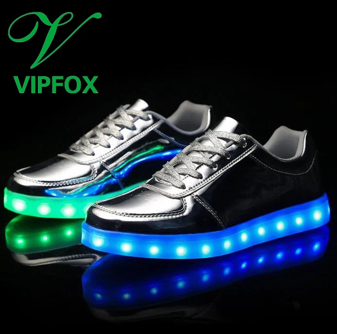 

Silver color led shoes with remote control led light shoes led lights for shoes, Sliver