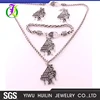 IMG 4978 Yiwu Huilin Jewelry wholesale new art piano crystal pendant jewelry Sets earring fascinating handmade jewelry set