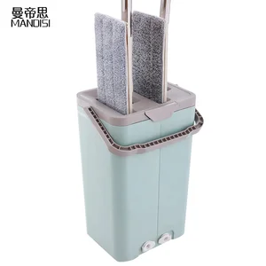 Image of Free-Handwash Self Wash&Dry Magic Mop With Water Drainage Flat mop