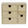 Small Multi Purpose Desktop Organizer Caddy with 5 Drawers Storage