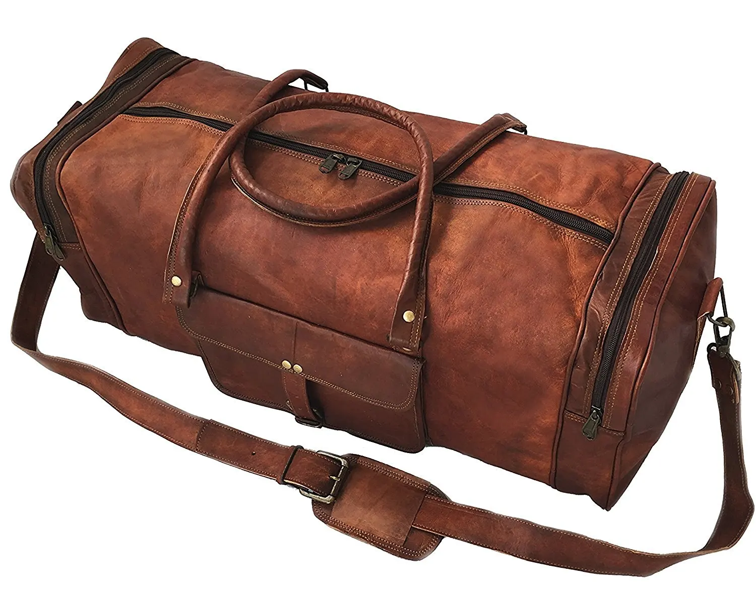 24 leather duffle bag