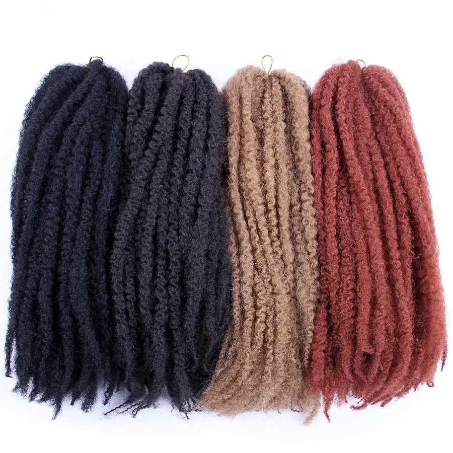 Free Sample Fashion Hair Ombre Synthetic Afro Kinky Curl Marley