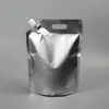 China Supplier wholesale 2L aluminum foil spouted liquid bag, milk liquid drinking bag