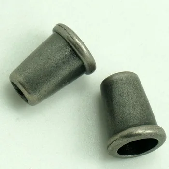 

1000pcs/pack Simple design Gun Metal fasten end Stopper for Garment Cord End