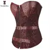 Corset Steampunk Women Autumn Outwear Overbust Plus Size 6XL Fish Boned Punk Corset
