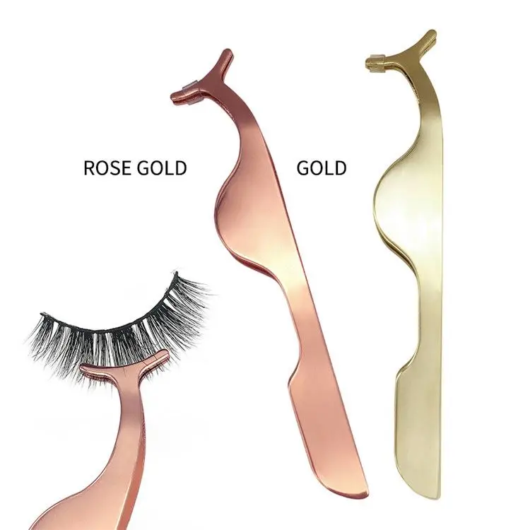 

New fashion mink eyelash tweezers wholesale makeup tools eyelash tweezers eyelash extension tweezers, As the picture