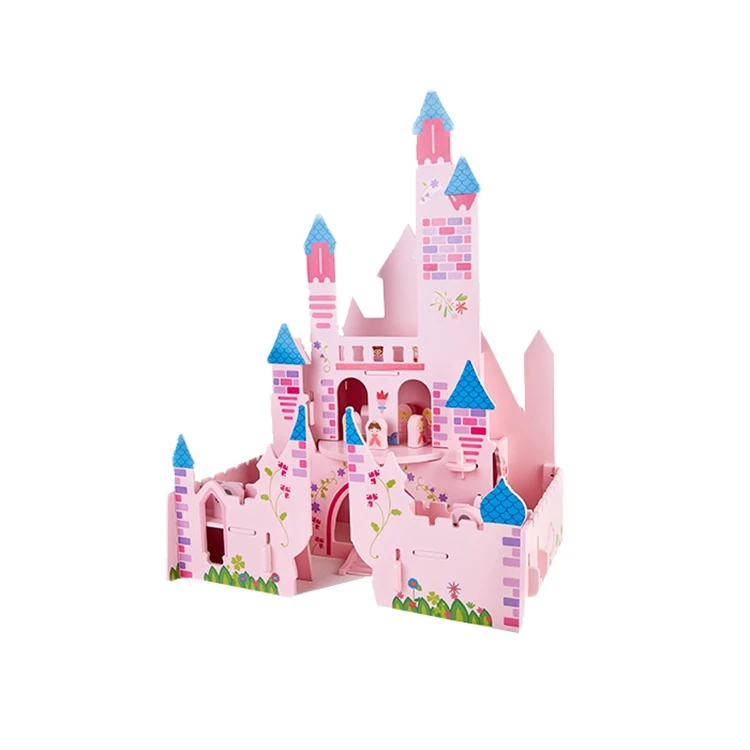 Cutely Dirancang Berwarna Merah Muda Indah Kastil Putri Mainan Untuk Anak Anak Buy Princess Castle Kastil Mainan Kayu Rumah Boneka Product On Alibaba Com