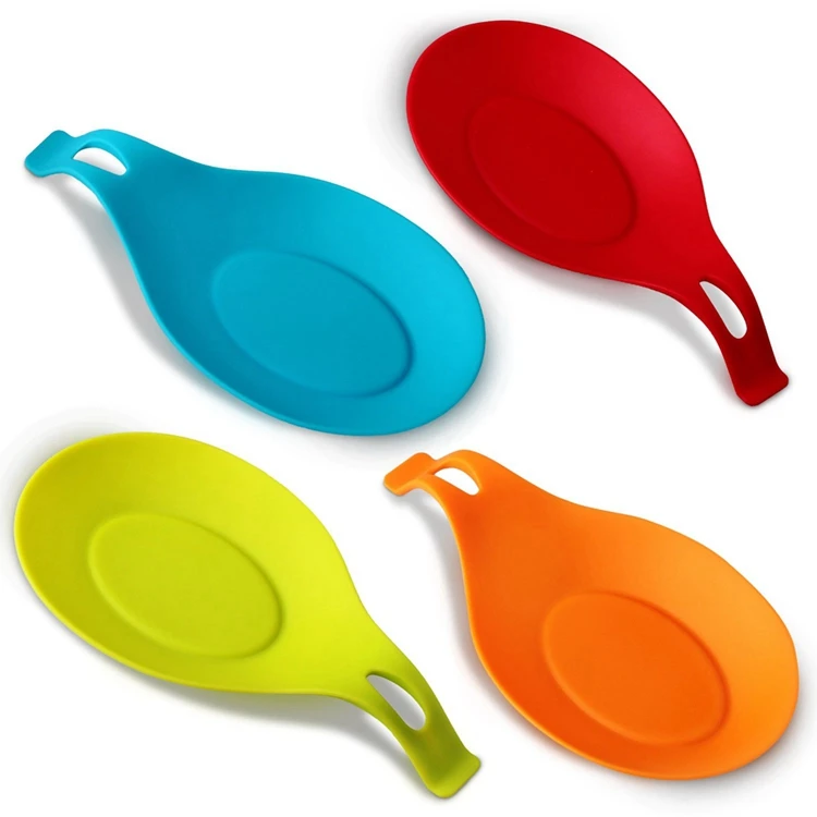 Kitchen Heat Resistant Silicone Spoon Rest - Buy Silicone Spoon Rest ...