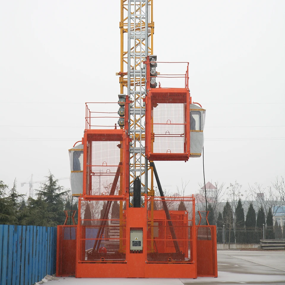 sc200 双笼施工现场电梯电梯