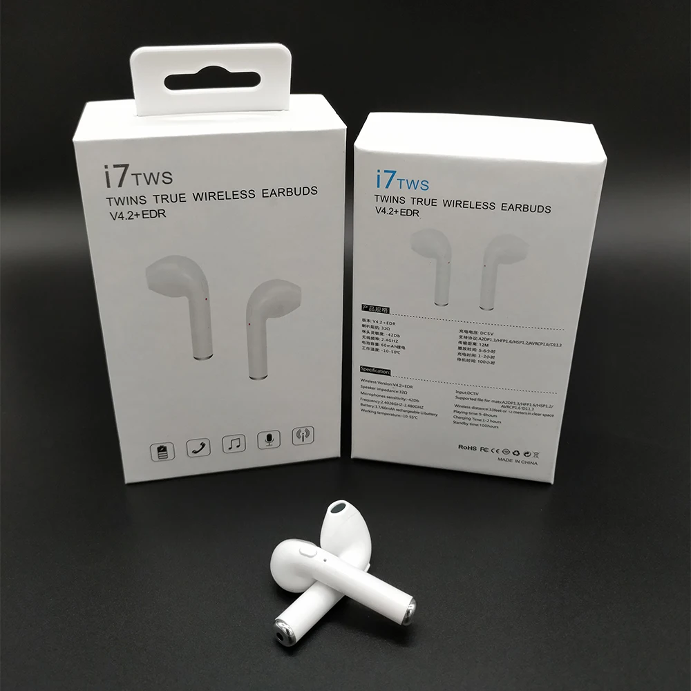 

Multi Color Available TWS i7 Bluetooth Earphone Wireless Earphone OEM provided, Black;white;pink;gold;blue