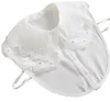 White collar necklace with dotted hole detachable removable accessories for women