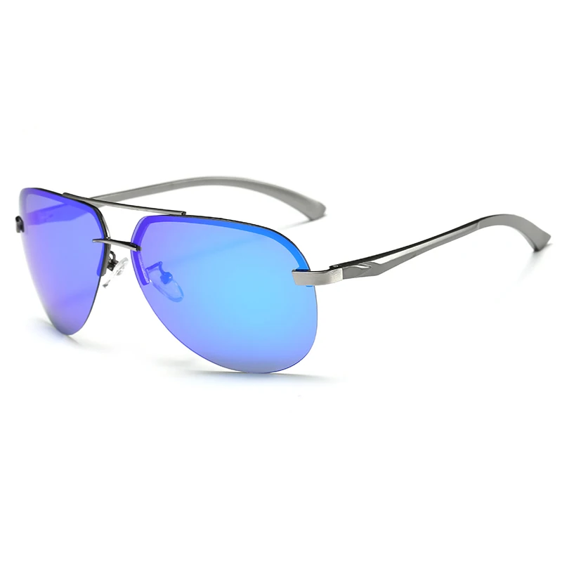 

66626 Superhot Eyewear Rimless Pilot Style Sun glasses Shades Mens Polarized Driving Sunglasses