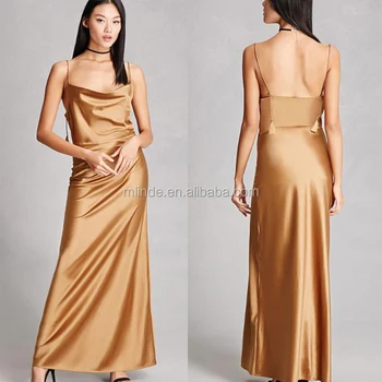 Hot Sale Lady Fashion Clothing Custom Cowl Neckline Spaghetti