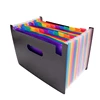 24 Pockets Expanding File Folder - Large Plastic A4 US Letter Size Expandable File Organizer Self Document Accordion File Folder