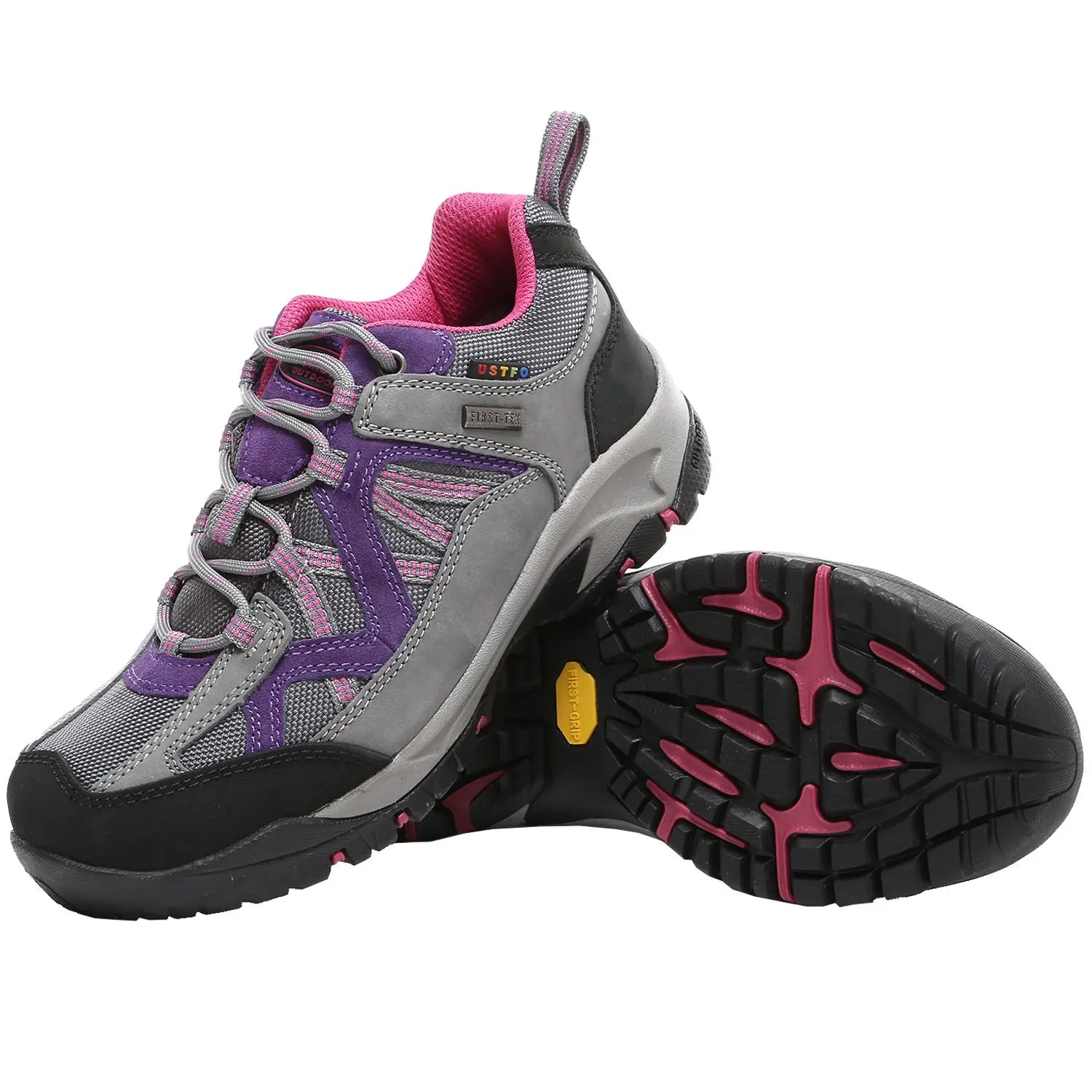 TFO Womens First-Tex Water-Resistant Breathable Lightweight Hiking Running Shoes Outdoor Trekking Sneakers