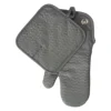 Amazon hot selling kitchen linen oven glove mitt and potholder group 2 pcs with silicone printing