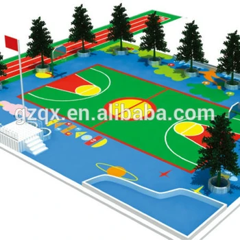 Outdoor Playground Sports Rubber Floor Tiles Commercial Flooring