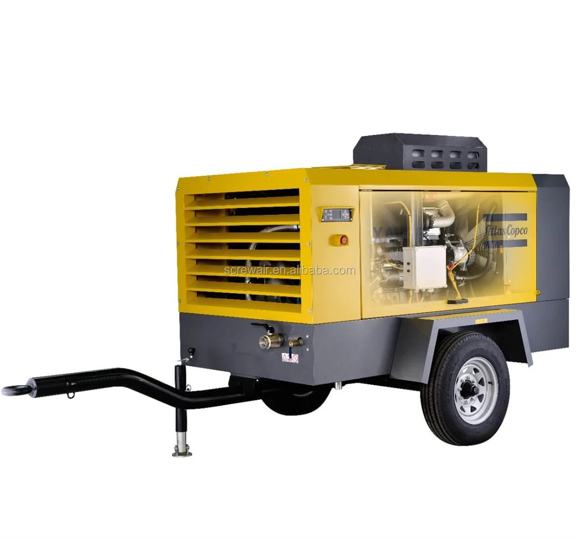 Sand Blasting Compressor Atlas Copco Portable Screw Air Compressor