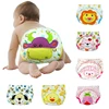 Cute animal embroidered elastic baby diaper pants new born baby soft cotton panty diaper