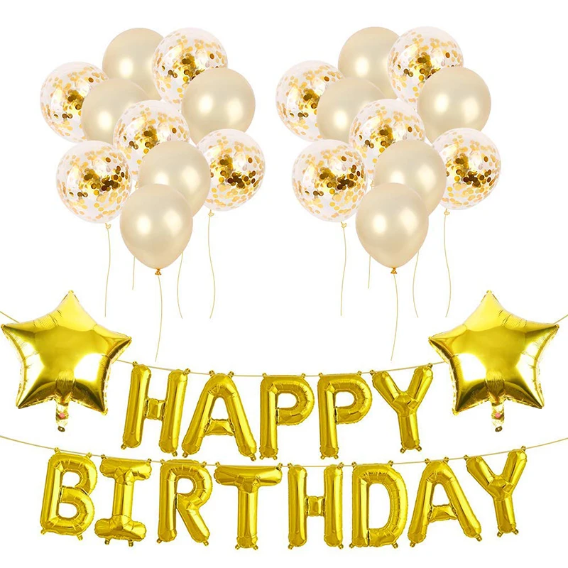 Amyhomie Birthday Party Decorations With Hanging String Balloon Ribbon Happy Birthday Balloons Happy Birthday Banner Balloons Buy Birthday Decoration Party Supplies Banner Product On Alibaba Com