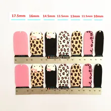 Pink Hellokity Lovely Nail Arts Sticker 14 pcs set Waterproof Nail Decal Art Sticker Gel Polish