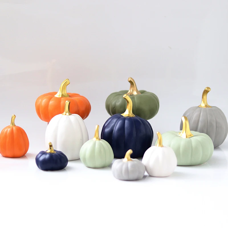 

Modern matt pumpkin table decorative home decor accessory, Orange ,blue ect