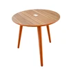 Wood mdf living room furniture round side small coffee tea table