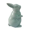 New Ceramic colorful Porcelain gifts easter ornaments bunny Rabbit Figurine