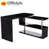 Adjustable corner computer reception desk