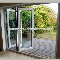 Wood and aluminum window aluminium windows doors with grill design