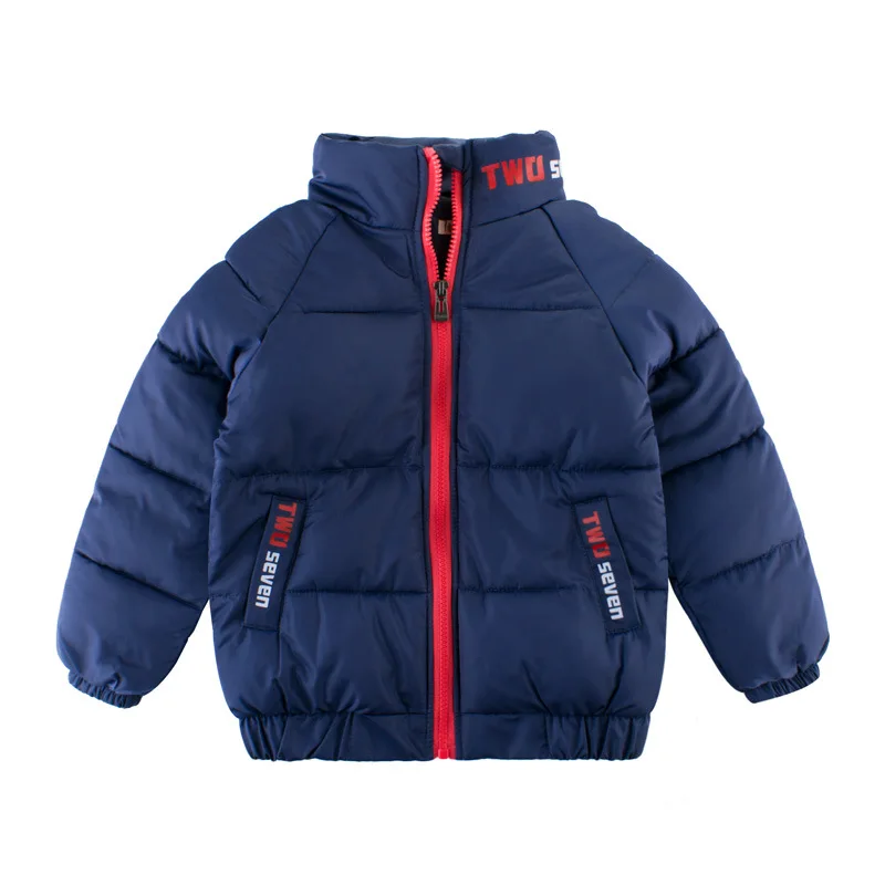 

High Quality Boy Winter Coat Kids Clothes Boys Blue Fashion Number Pattern Coats & Jacket Kids Zipper Jackets, As pictures